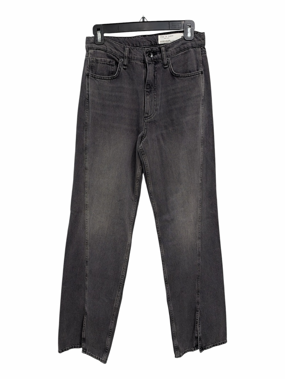 rag & bone Shannon High Waist Split Jeans — Charcoal size 25 NWT - Picture 7 of 9